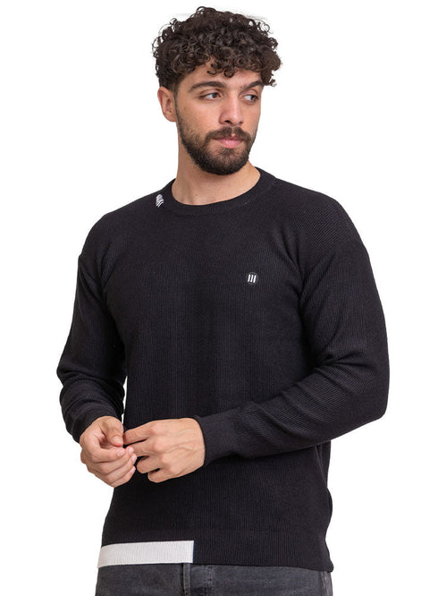 Black - Design p2240 PF - Round Pullover - Khotwh